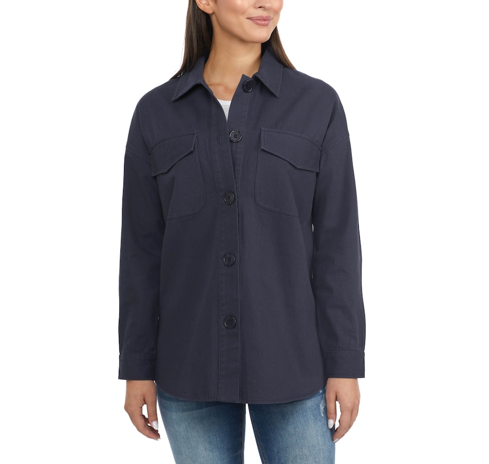 Image 229835_ALTMORE5.jpg, Product 229-835 / Price $39.33, Badgley Mischka Cotton Shacket from Badgley Mischka on TSC.ca's Fashion department