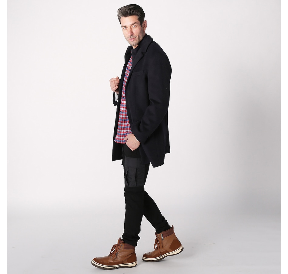 Image 229847_NVY.jpg, Product 229-847 / Price $325.00, BRIANBAILEY... MEN Wool Blend Coat from Brian Bailey on TSC.ca's Clothing & Shoes department