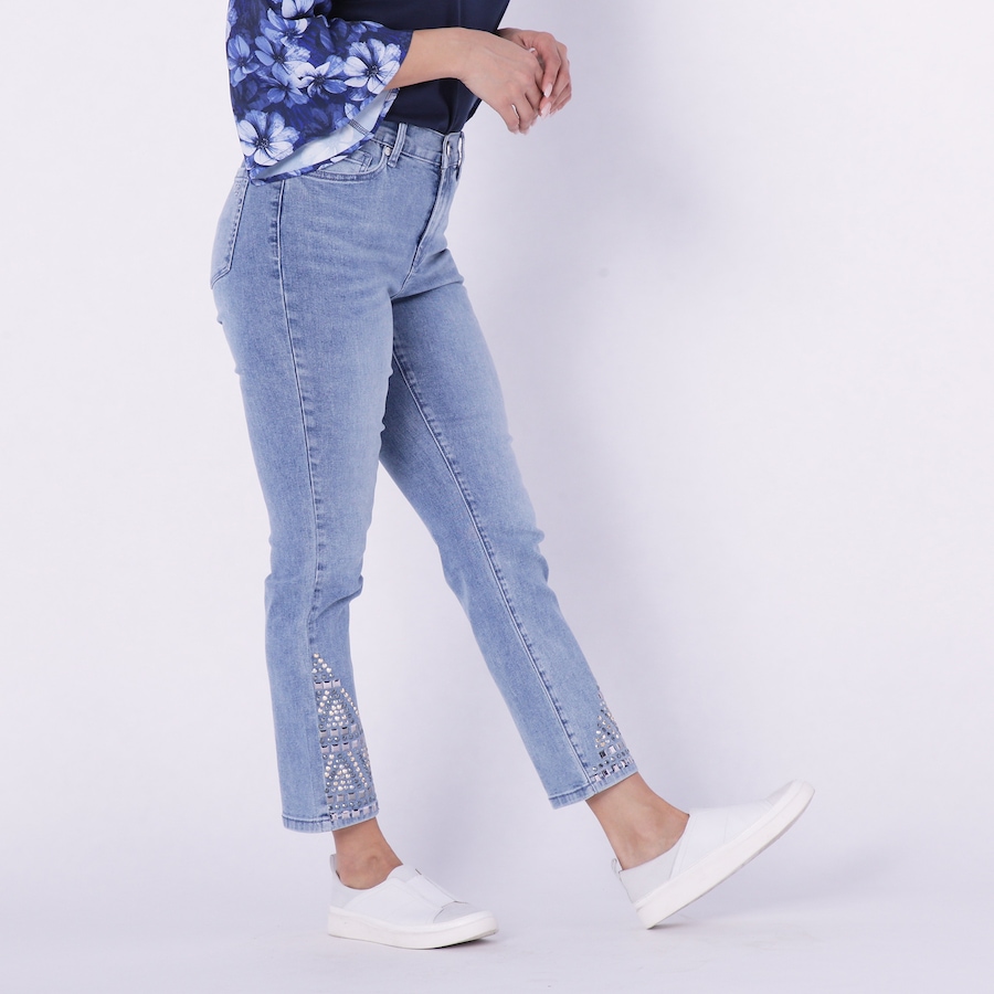 Image 229863_ALTMORE1.jpg, Product 229-863 / Price $34.33, Diane Gilman Studded Ankle Straight Jean from DG2 by Diane Gilman on TSC.ca's Fashion department