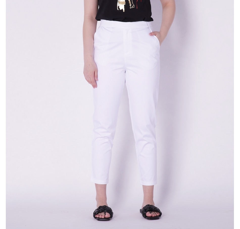 High Rise Cigarette Pant in Trousers