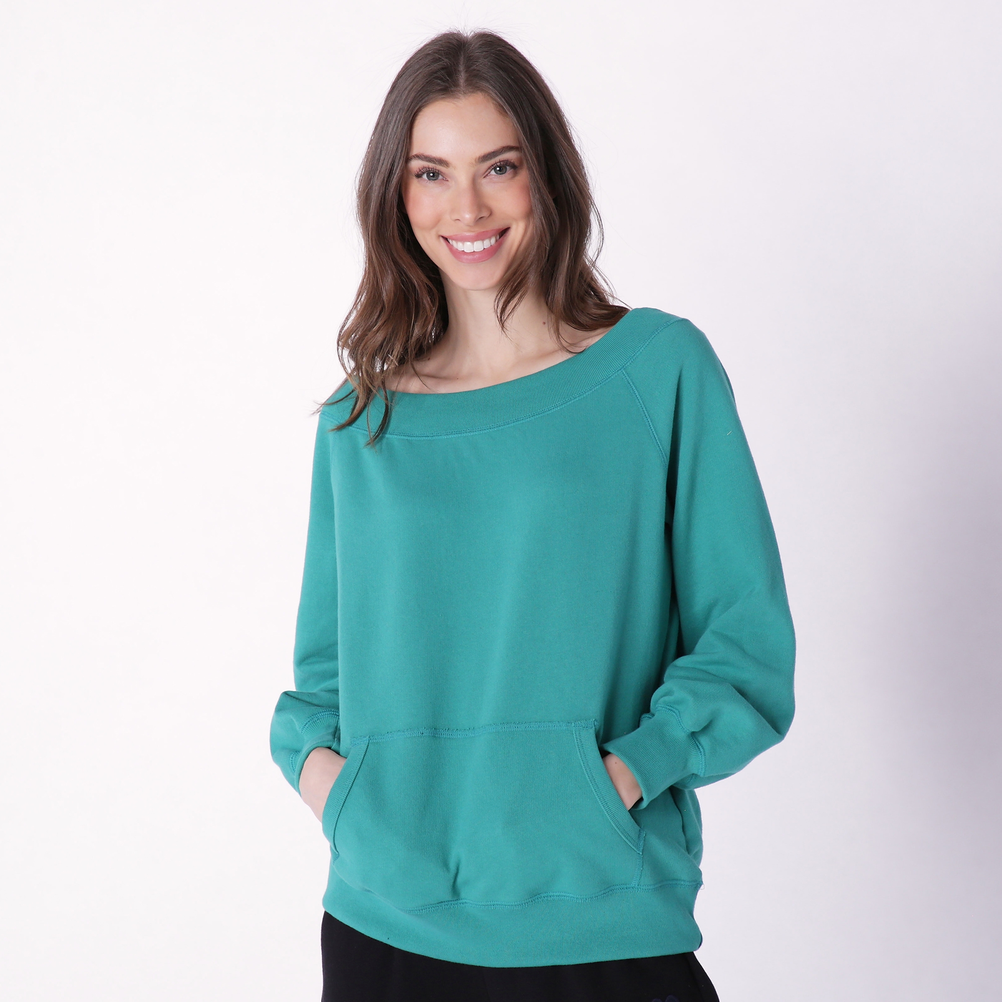Preloved Roxaha Off Shoulder Sweatshirt - TSC.ca