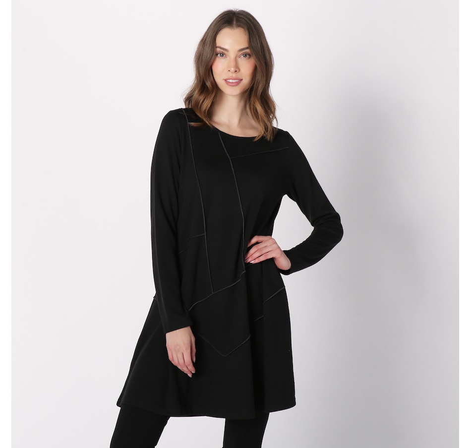 Image 229969_BLK.jpg, Product 229-969 / Price $59.88, Red Coral Piping Detail Tunic from Red Coral Fashions on TSC.ca's Fashion department