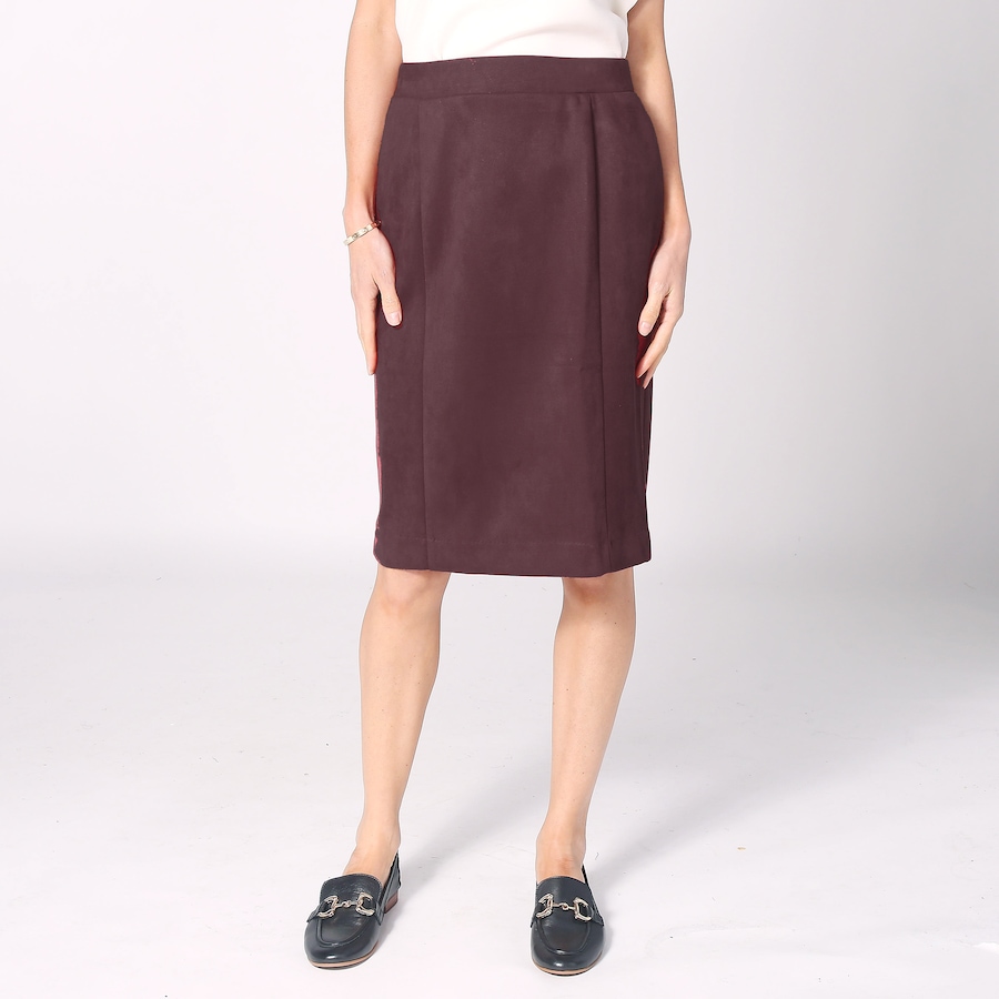 Image 230034_CHO.jpg, Product 230-034 / Price $39.33, Wynne Style Faux Suede Pencil Skirt from Wynnelayers on TSC.ca's Fashion department
