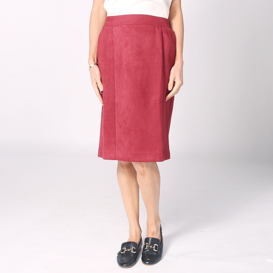 Image 230034_MRL.jpg, Product 230-034 / Price $39.33, Wynne Style Faux Suede Pencil Skirt from Wynnelayers on TSC.ca's Fashion department