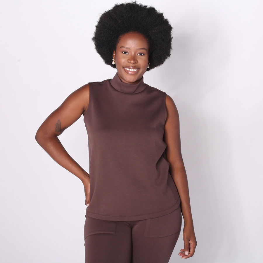 Image 230036_CHO.jpg, Product 230-036 / Price $15.33, Wynne Style Smoothing Scuba Sleeveless Mock Neck Top from Wynnelayers on TSC.ca's Fashion department