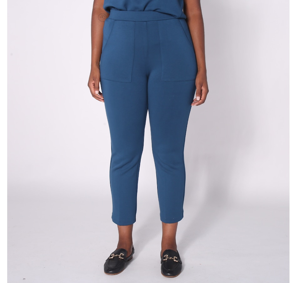 Image 230037_DTEAL.jpg, Product 230-037 / Price $29.33, Wynne Style Narrow Leg Scuba Pant from Wynnelayers on TSC.ca's Fashion department