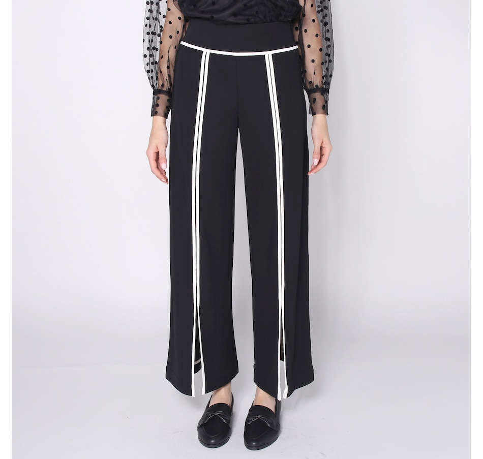 Image 230051_BLK.jpg, Product 230-051 / Price $34.33, Everyday Jones Contrast Piping Pant with Slits from Everyday Jones on TSC.ca's Fashion department