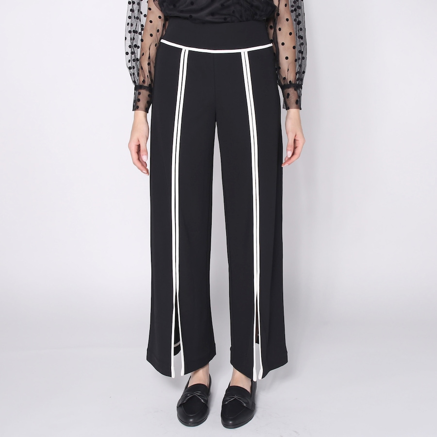 Image 230051_BLK.jpg, Product 230-051 / Price $19.33, Everyday Jones Contrast Piping Pant with Slits from Everyday Jones on TSC.ca's Fashion department