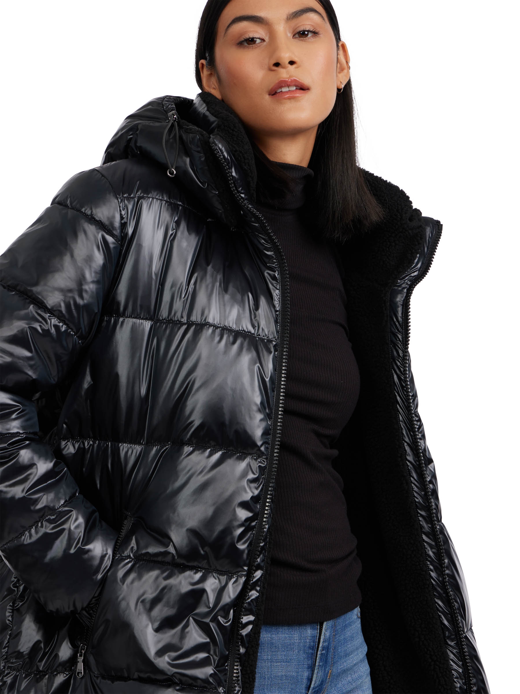 Pajar Alsephina Ladies Reversible to Sherpa Long Puffer - TSC.ca
