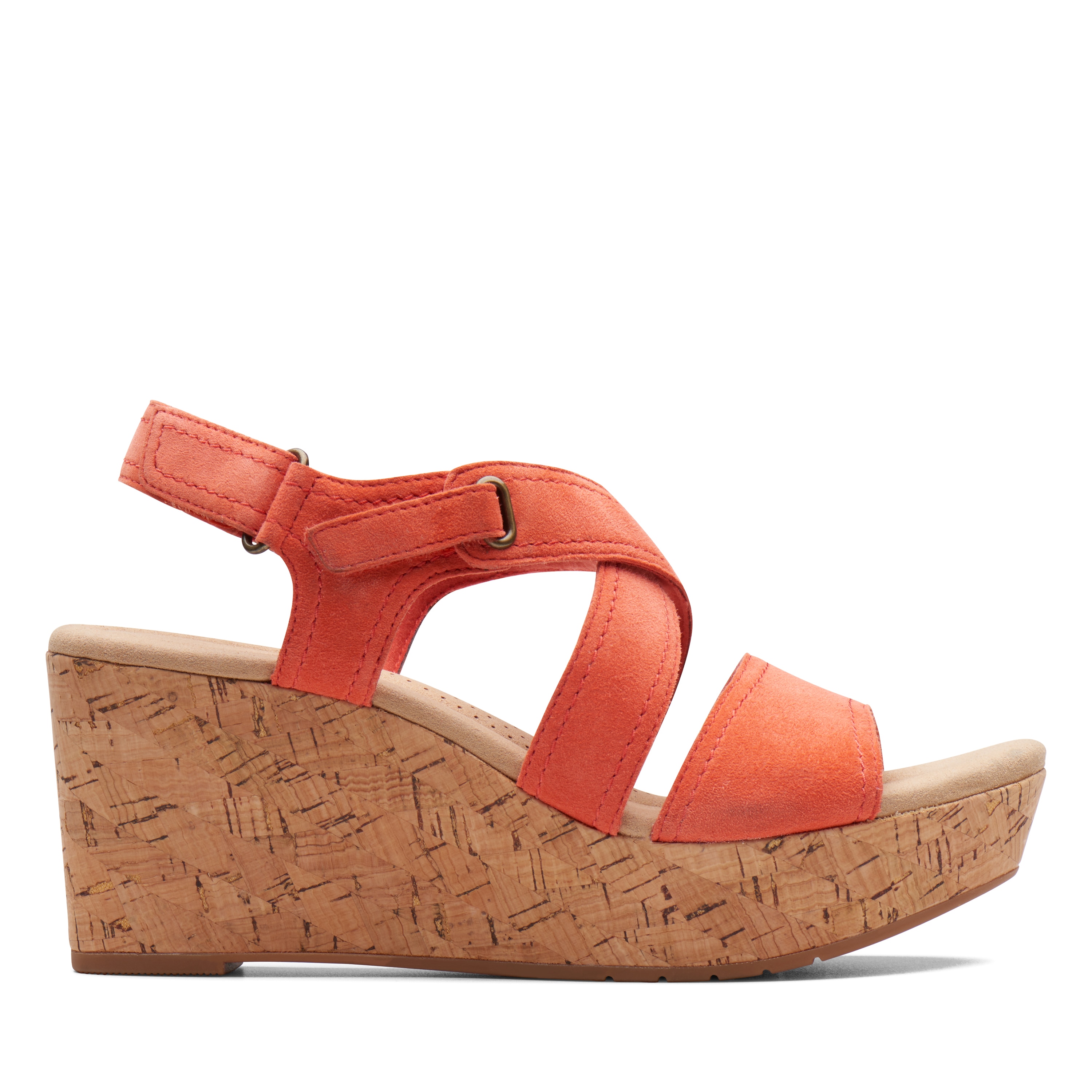 Clarks velcro 2024 wedge sandals