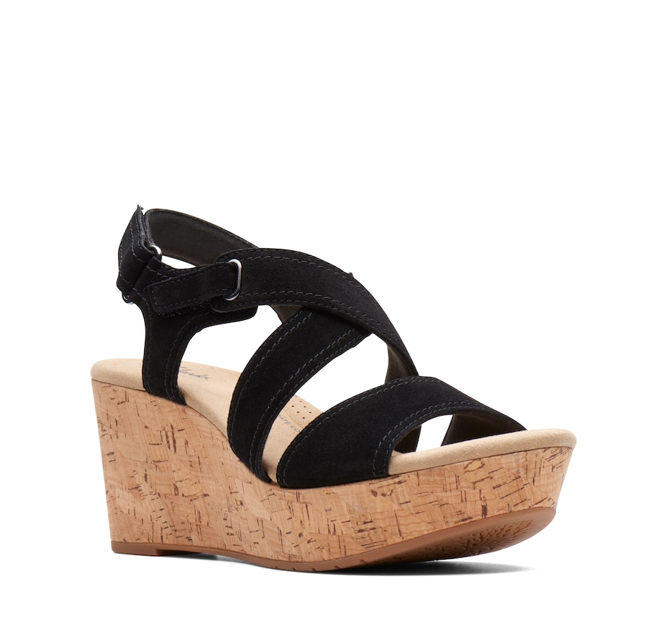 Clothing & Shoes - Shoes - Sandals - Clarks Rose Way Wedge Sandal ...