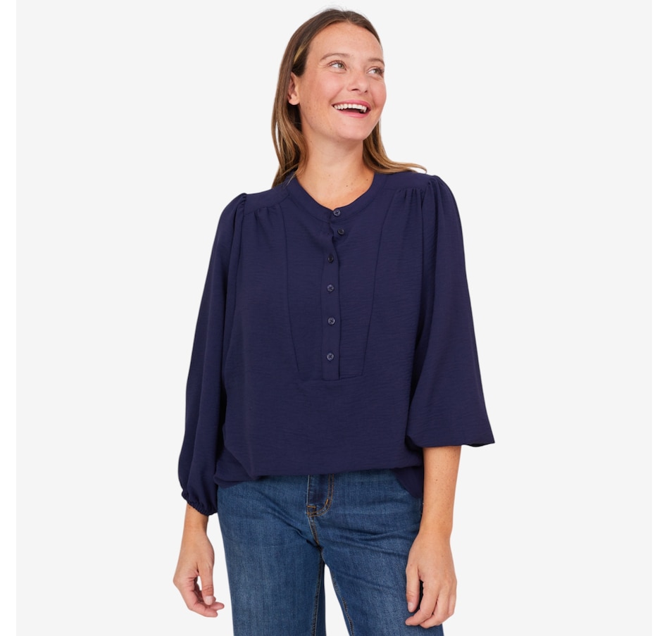 Image 230253_NGHFL.jpg, Product 230-253 / Price $59.88, claudia ev Long Sleeve Blouse from claudia ev on TSC.ca's Fashion department