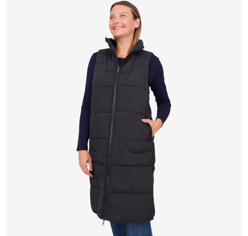 Image 230254_BLK.jpg, Product 230-254 / Price $59.88, claudia ev Zip Front Quilted Vest from claudia ev on TSC.ca's Fashion department