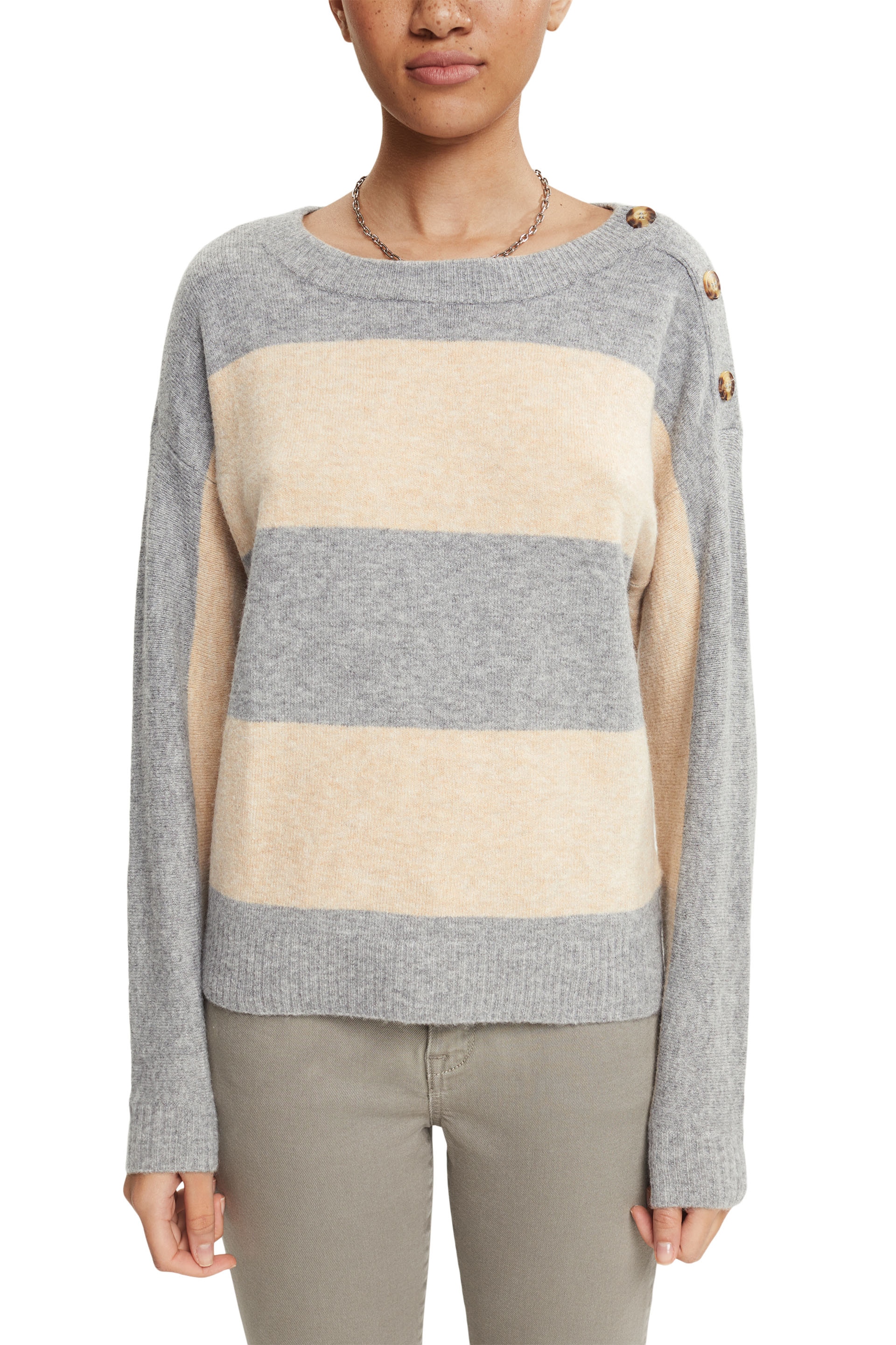 Esprit Button Shoulder Sweater