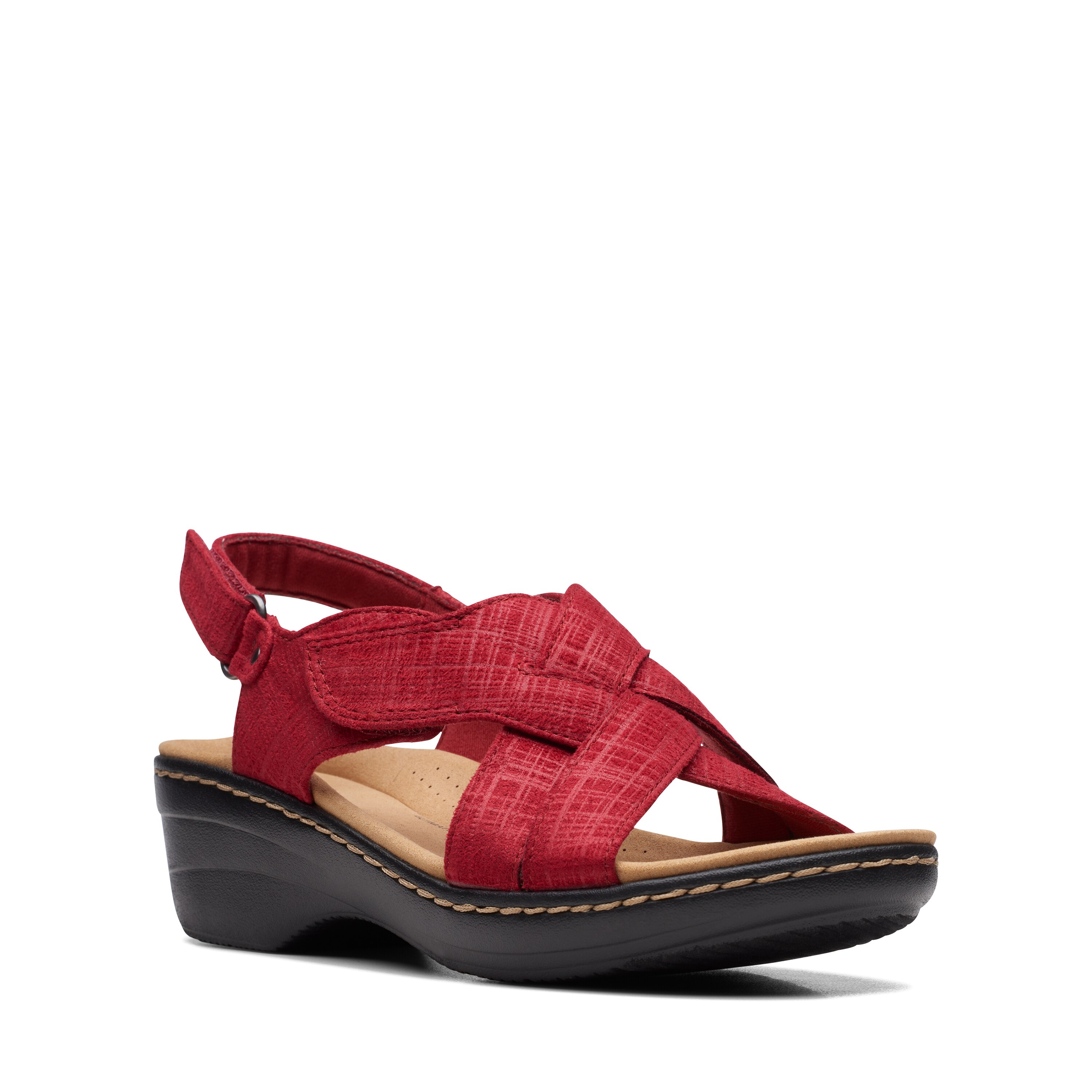 Clarks red outlet sandals