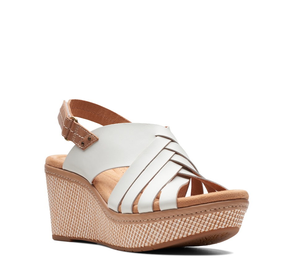 Image 230393_WHT.jpg, Product 230-393 / Price $49.33, Clarks Elleri Grace Wedge Sandal from Clarks Footwear on TSC.ca's Shoes department