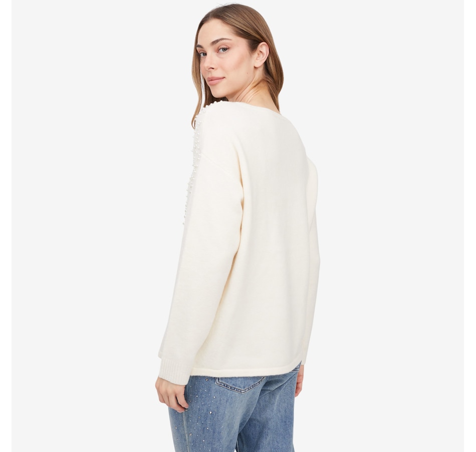 Image 231393_ALTMORE4.jpg, Product 231-393 / Price $74.88, claudia ev Crew Neck Sweater with Pearls from claudia ev on TSC.ca's Fashion department