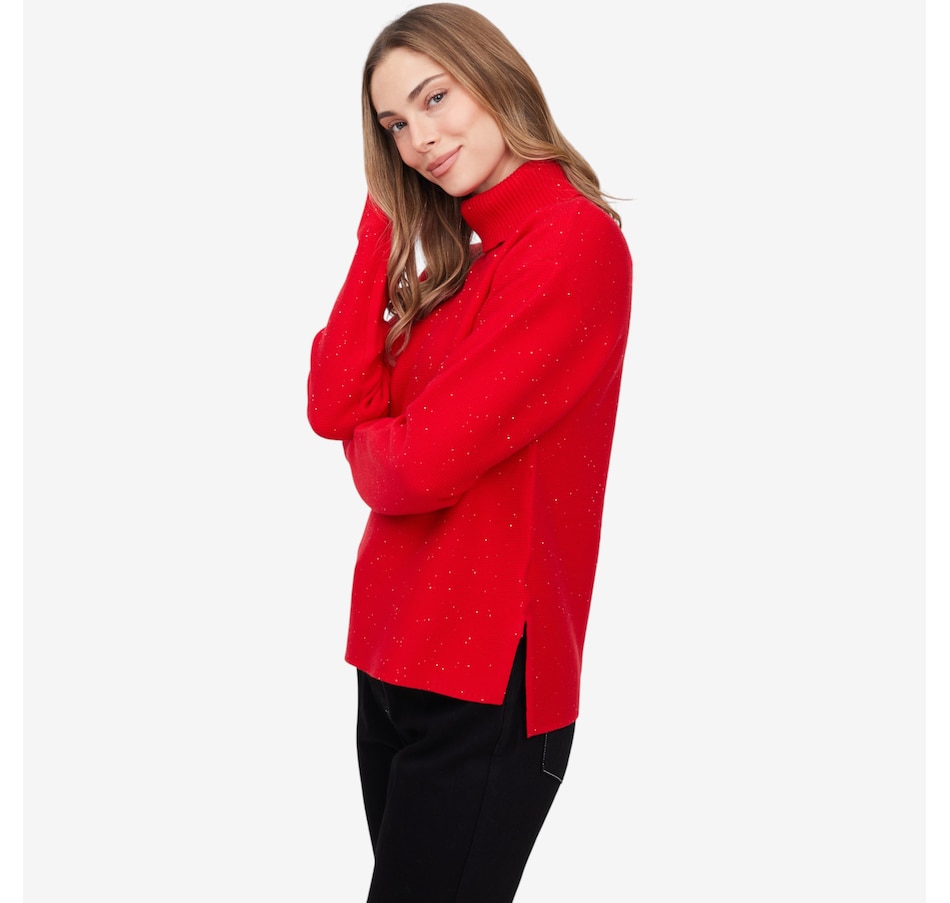 Image 231397_ALTMORE8.jpg, Product 231-397 / Price $99.00, claudia ev Turtle Neck High Low Sweater with Side Slits from claudia ev on TSC.ca's Fashion department