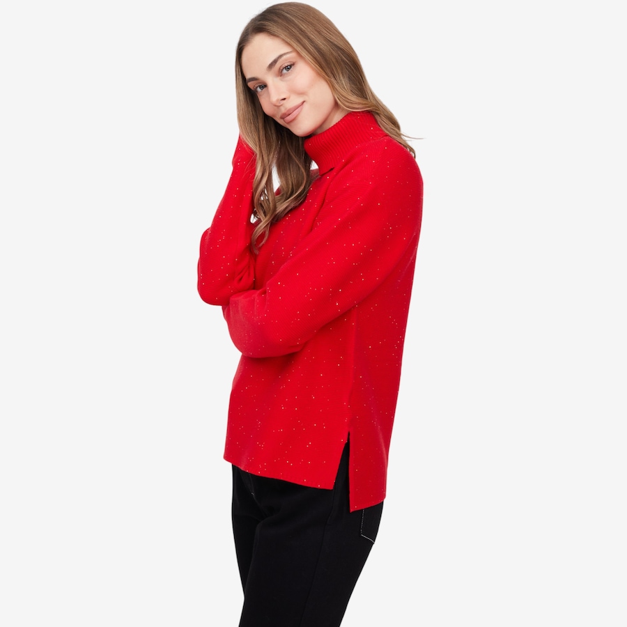Image 231397_ALTMORE8.jpg, Product 231-397 / Price $74.88, claudia ev Turtle Neck High Low Sweater with Side Slits from claudia ev on TSC.ca's Fashion department
