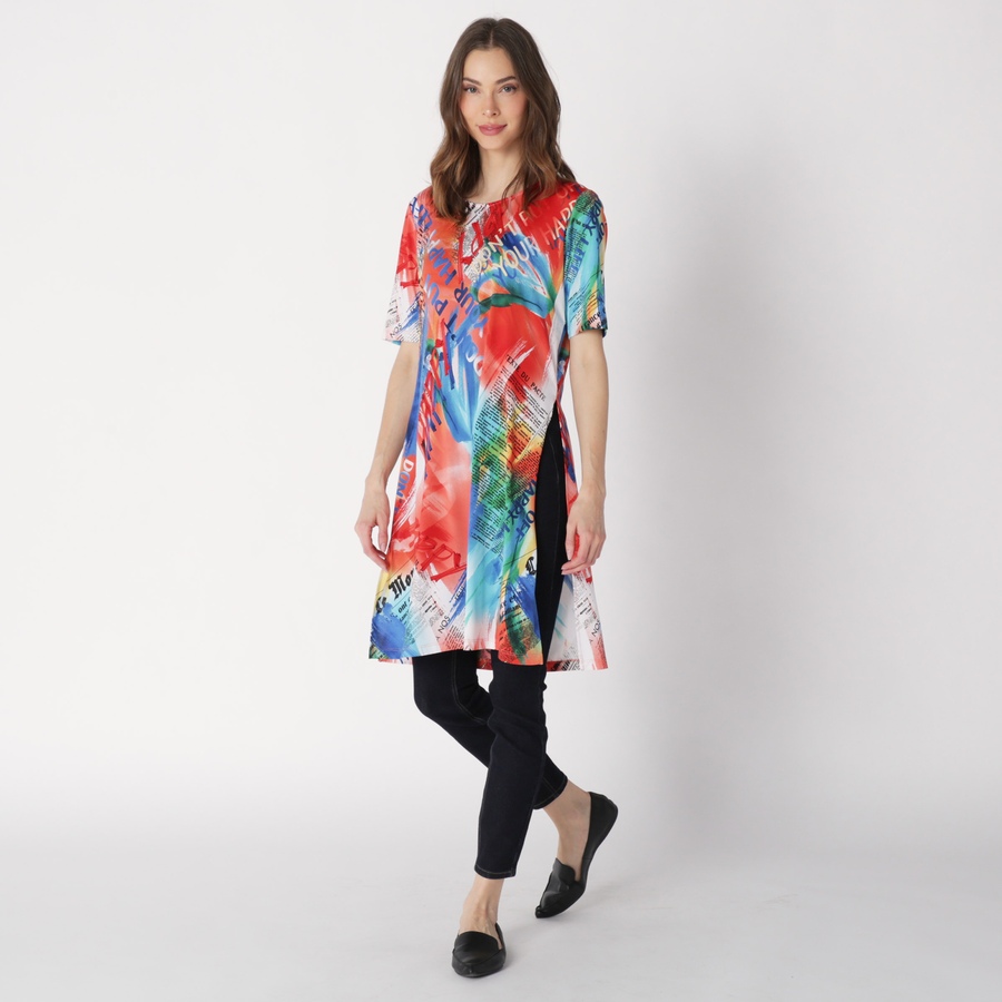 Image 231418_CRL.jpg, Product 231-418 / Price $19.33, Bellina Long Tunic With Side Slits from Bellina on TSC.ca's Fashion department