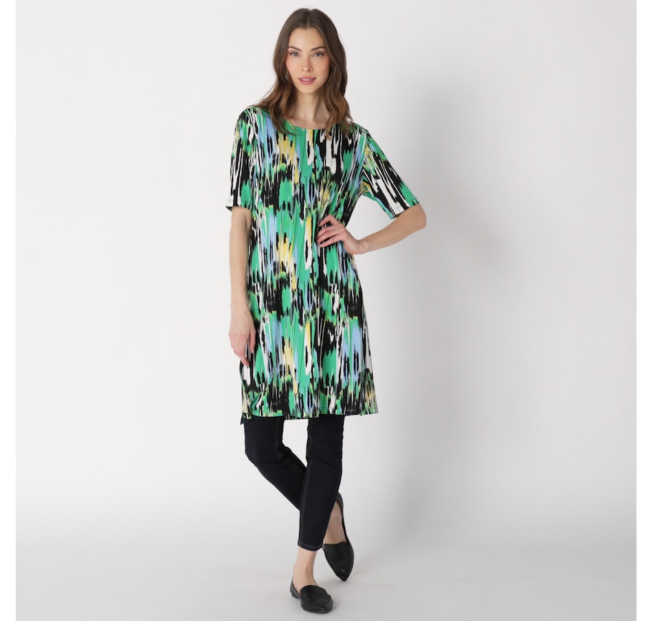 Image 231418_NVG.jpg, Product 231-418 / Price $44.99, Bellina Long Tunic With Side Slits from Bellina on TSC.ca's Clothing & Shoes department