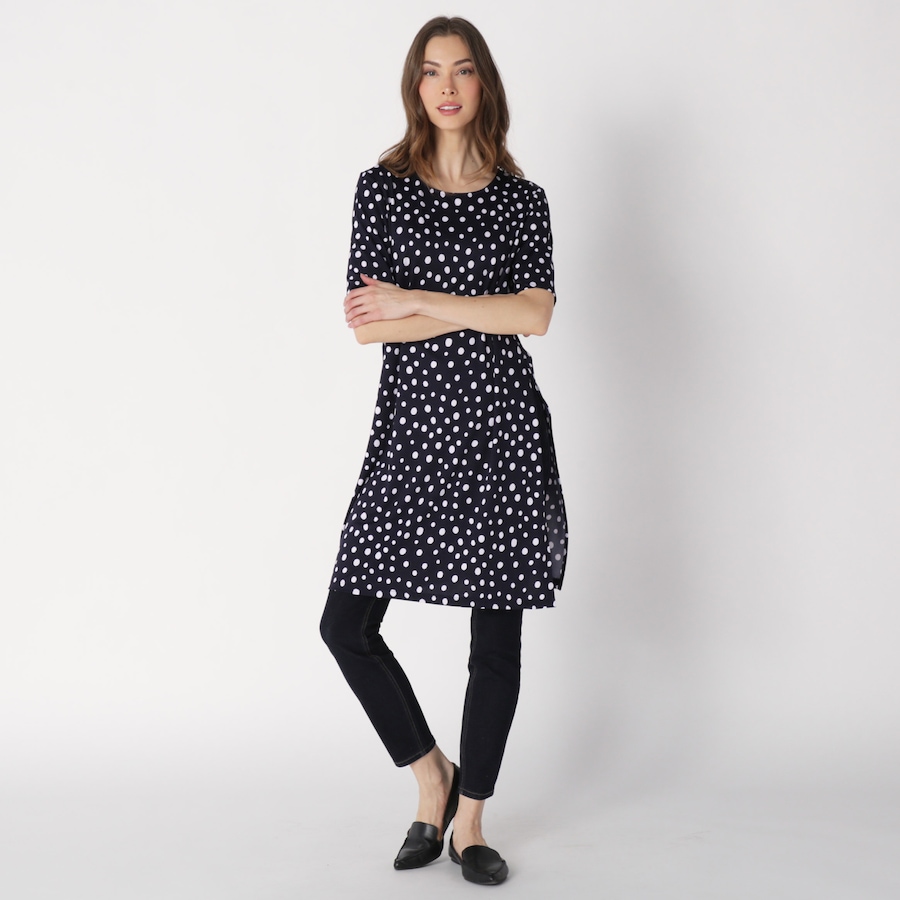 Image 231418_NVY.jpg, Product 231-418 / Price $19.33, Bellina Long Tunic With Side Slits from Bellina on TSC.ca's Fashion department
