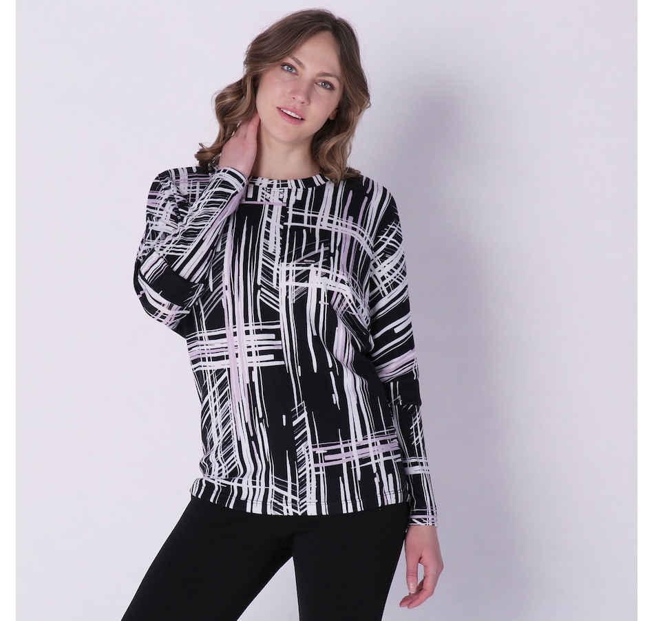 Clothing & Shoes - Tops - Shirts & Blouses - Marallis Sweater Knit Tunic  With Side Slit Details - Online Shopping for Canadians