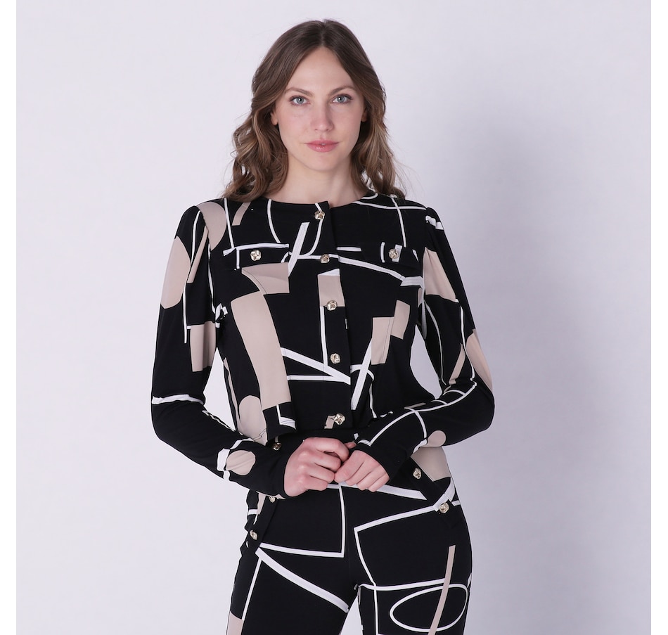 Image 231488_ABS.jpg, Product 231-488 / Price $24.33, Marallis Long Sleeve Button Detail Cropped Jacket from Marallis on TSC.ca's Fashion department