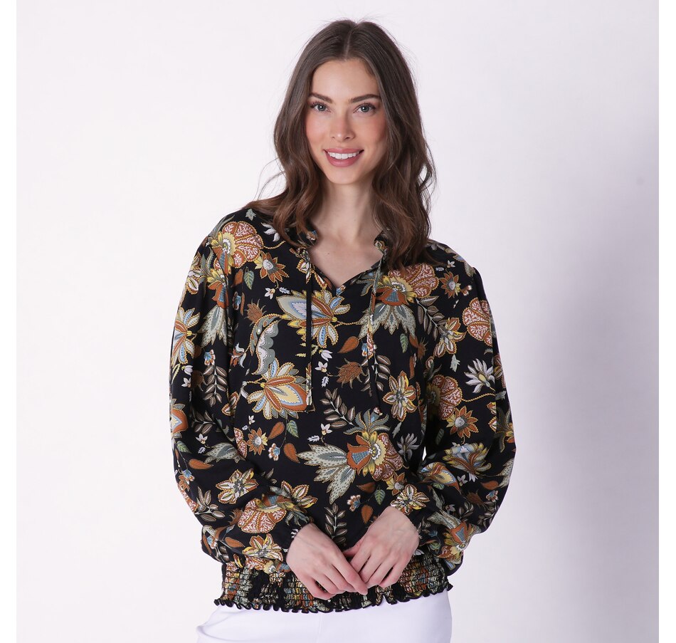 Image 231528_BLT.jpg, Product 231-528 / Price $14.33, Mr. Max Printed Soft Viscose Top With Smocking Detail from Mr. Max on TSC.ca's Fashion department