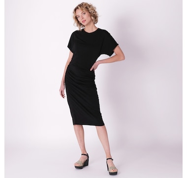 Clothing & Shoes - Dresses & Jumpsuits - Work Dresses - Guillaume Luxe Ponte  Dress With Button Detail - Online Shopping for Canadians
