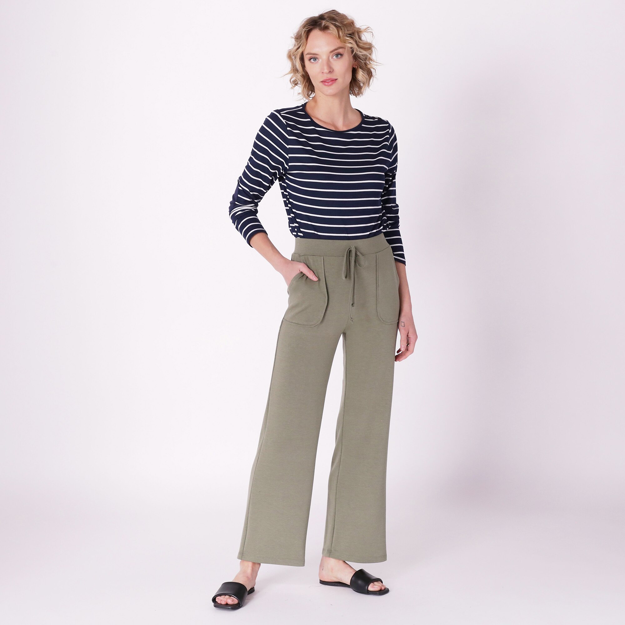 Guillaume Drawstring Straight Leg Soft Pant