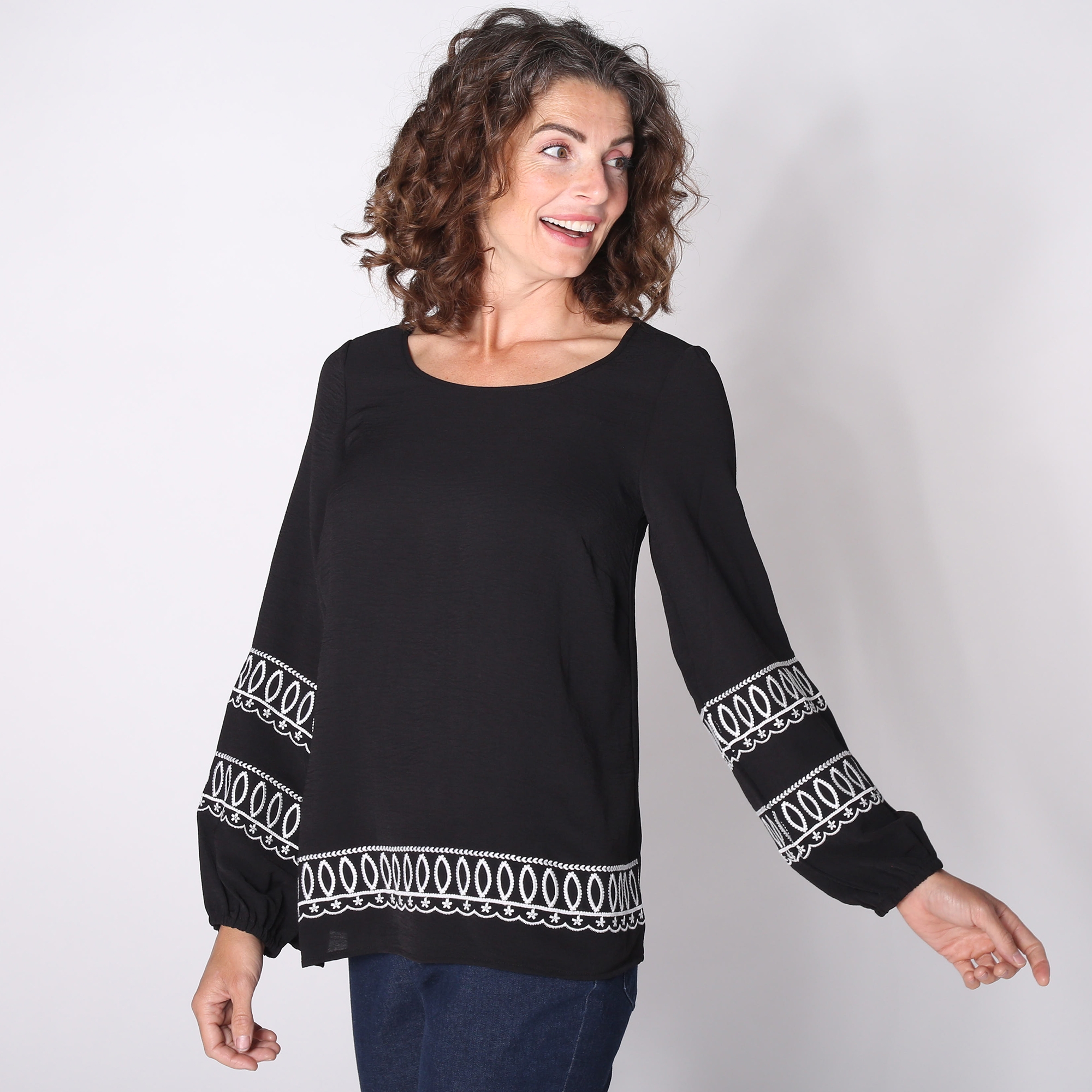 Hailey Lyn Textured Wave Top - TSC.ca
