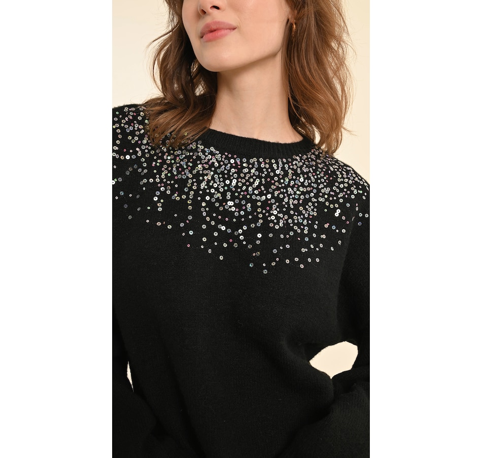 Image 231667_ALTMORE3.jpg, Product 231-667 / Price $69.88, Molly Bracken Crewneck Sweater with Sparkle Collar from Molly Bracken on TSC.ca's Fashion department