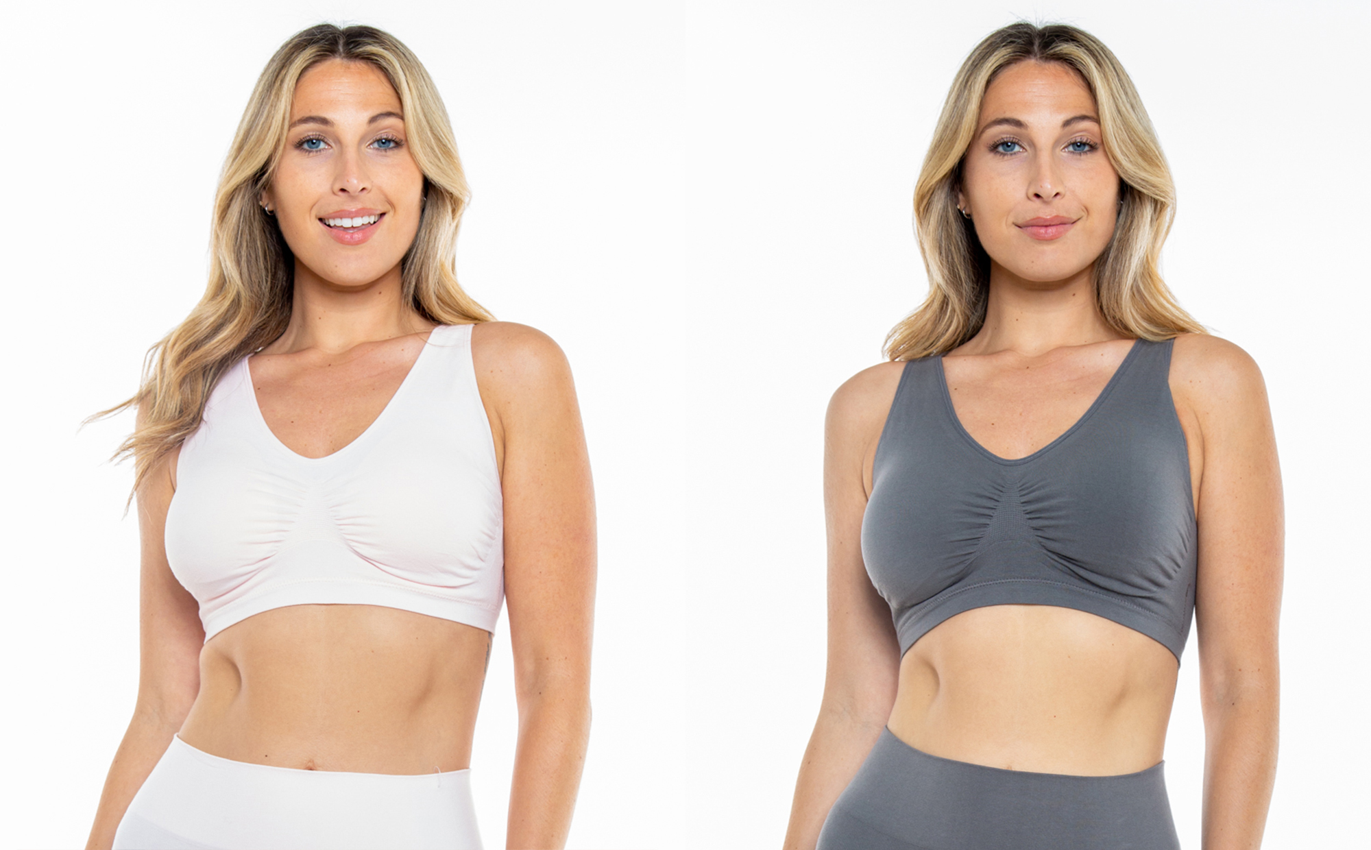 Rhonda Shear Best Of Seamless Bras - 3 Pack (Wire Free, Full Coverage) Sizes XS, M, L
