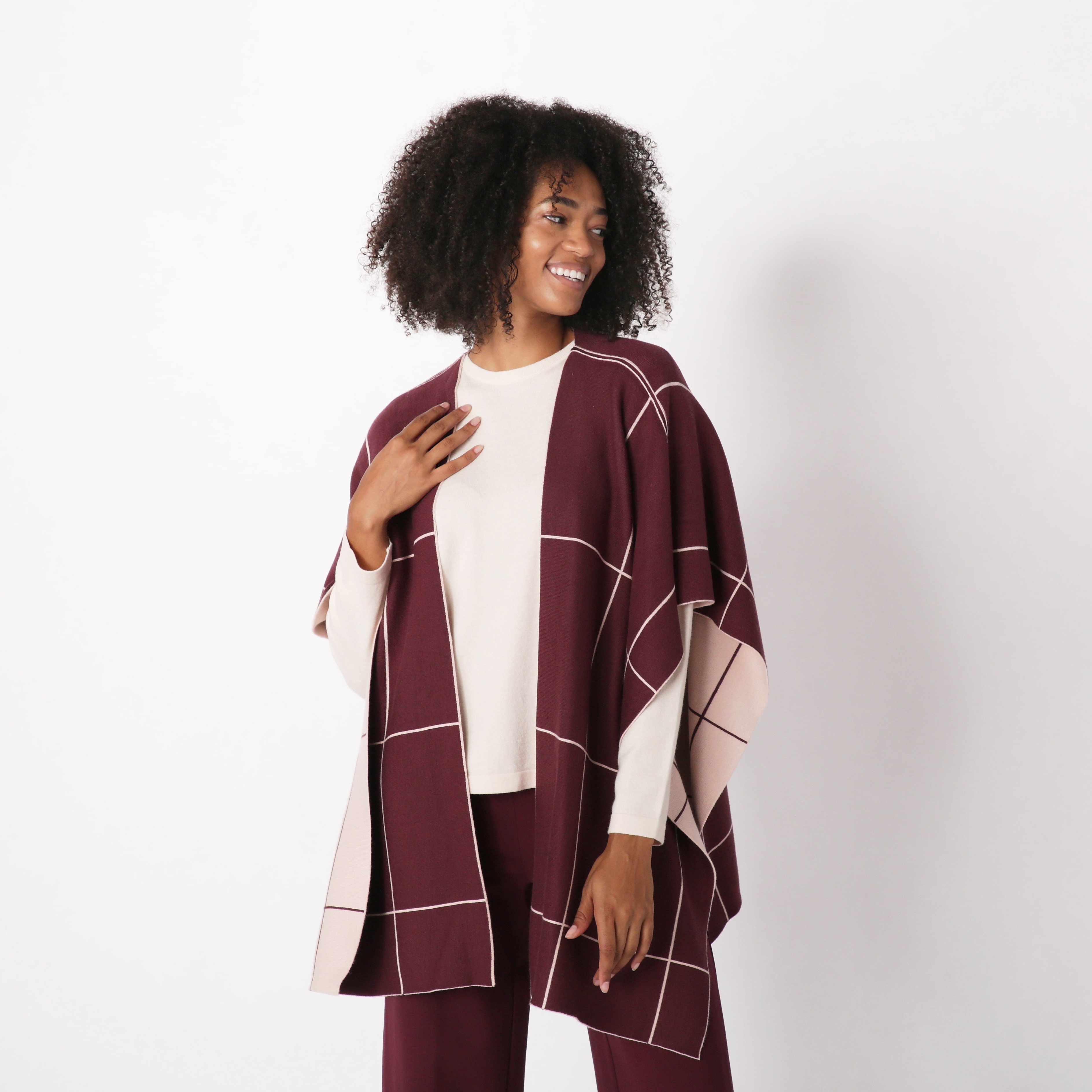 Poncho store wrap coat