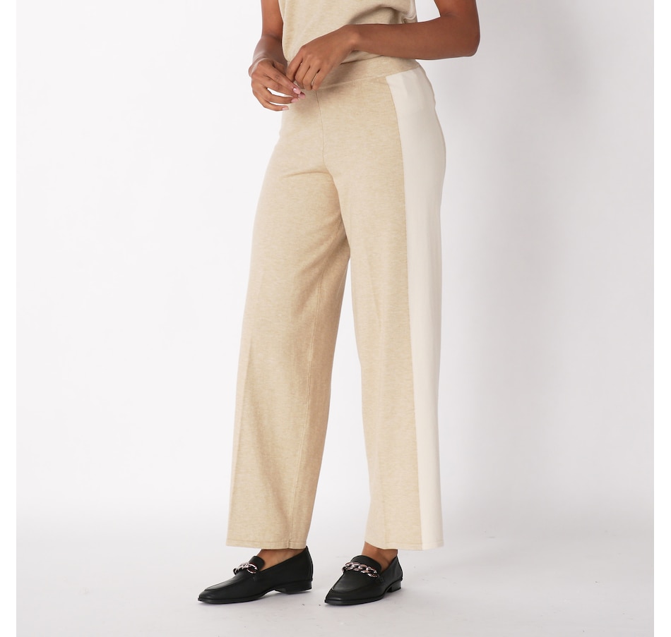 WynneLayers Double Knit Zipper Detail Flared Pant - 20843720