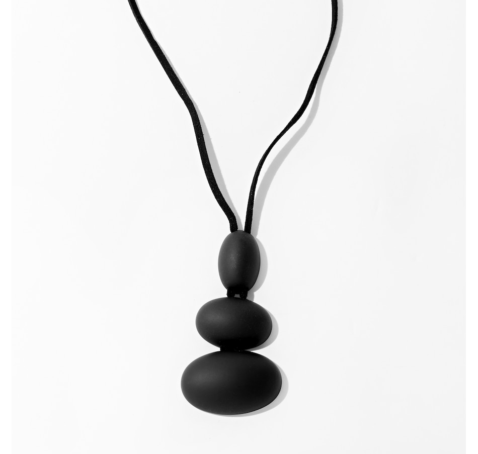 Image 231841_BLK.jpg, Product 231-841 / Price $89.90, Marla Wynne Sculptural Oval Linear Pendant from Wynnelayers on TSC.ca's Jewellery department