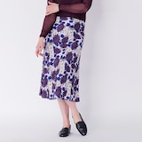 Crystal Kobe Stretch Satin Skirt