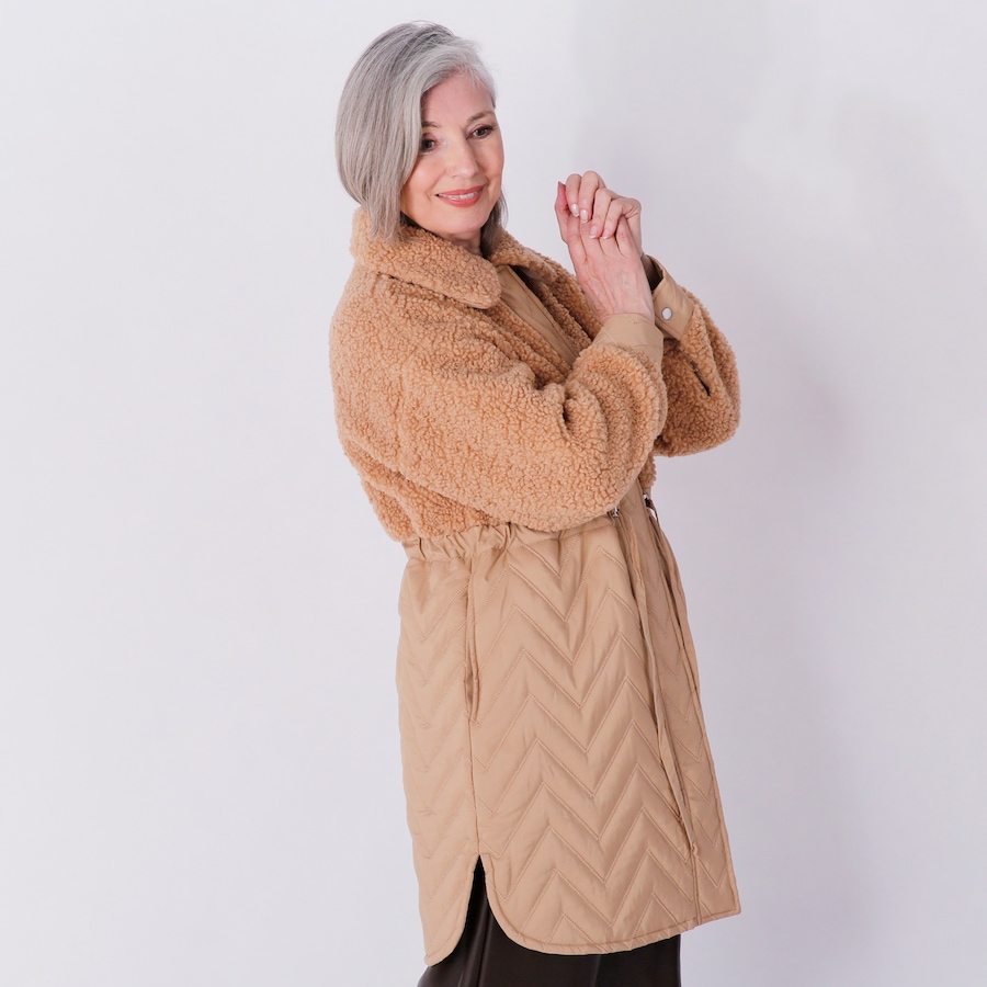 Image 231885_ALTMORE1.jpg, Product 231-885 / Price $24.33, Crystal Kobe Mixed-Media Sherpa Jacket from Crystal Kobe on TSC.ca's Fashion department