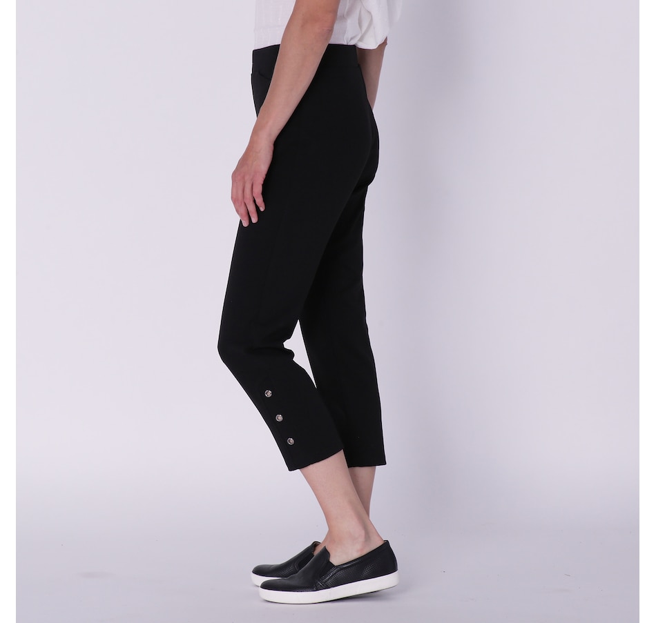 Clothing & Shoes - Bottoms - Pants - Mr. Max Nu Stretch Crop Pant With  Eyelet Detail - Online Shopping for Canadians