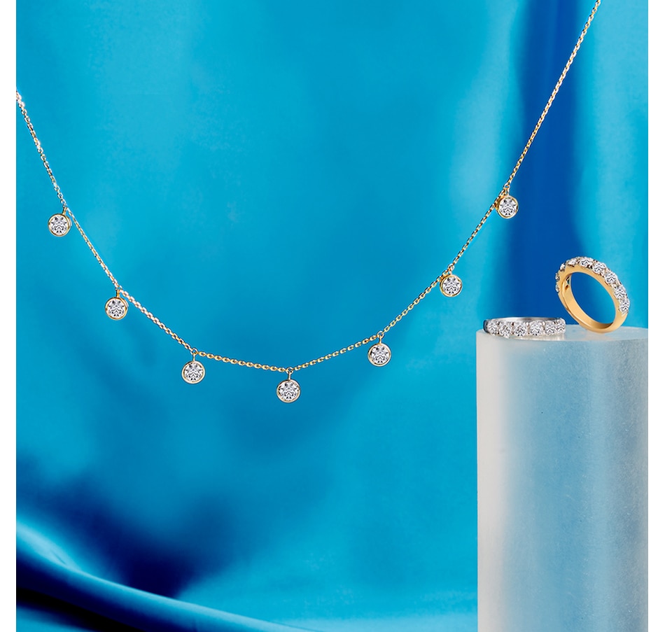 Image 231957_ALTMORE100.jpg, Product 231-957 / Price $2,299.99 - $3,599.99, EVERA Diamonds 14K Gold Round Shape Diamond Station Necklace from Evera Diamonds on TSC.ca's Jewellery department