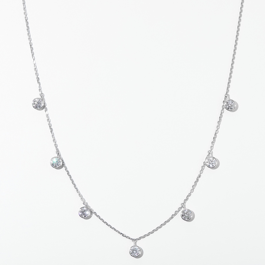 Image 231957_W250C.jpg, Product 231-957 / Price $1,699.99 - $3,399.99, EVERA Diamonds 14K Gold Round Shape Diamond Station Necklace from Evera Diamonds on TSC.ca's Jewellery department