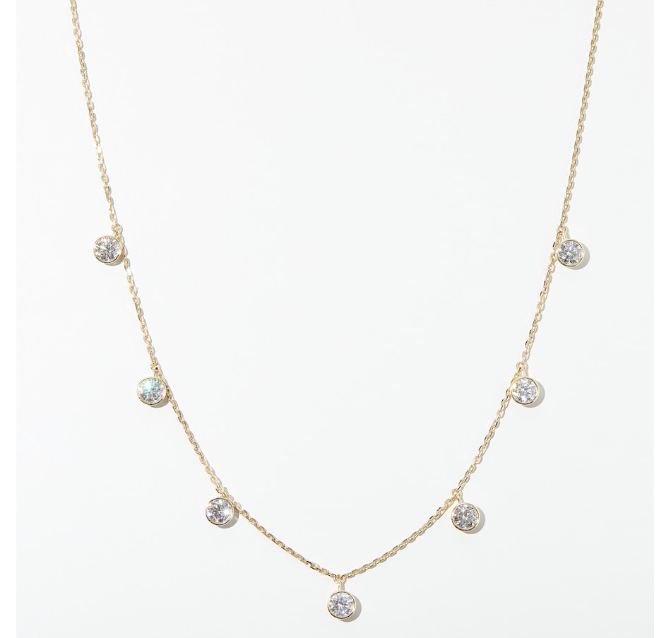 Image 231957_Y250C.jpg, Product 231-957 / Price $2,299.99 - $3,599.99, EVERA Diamonds 14K Gold Round Shape Diamond Station Necklace from Evera Diamonds on TSC.ca's Jewellery department