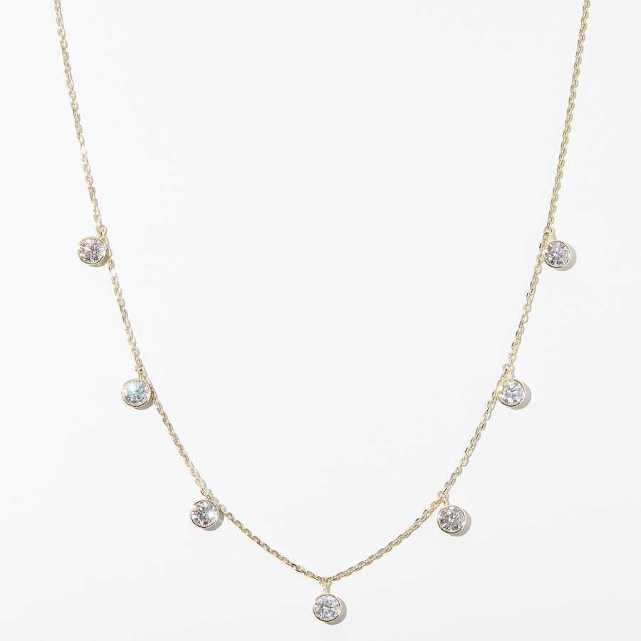 Image 231957_Y250C.jpg, Product 231-957 / Price $1,699.99 - $3,399.99, EVERA Diamonds 14K Gold Round Shape Diamond Station Necklace from Evera Diamonds on TSC.ca's Jewellery department
