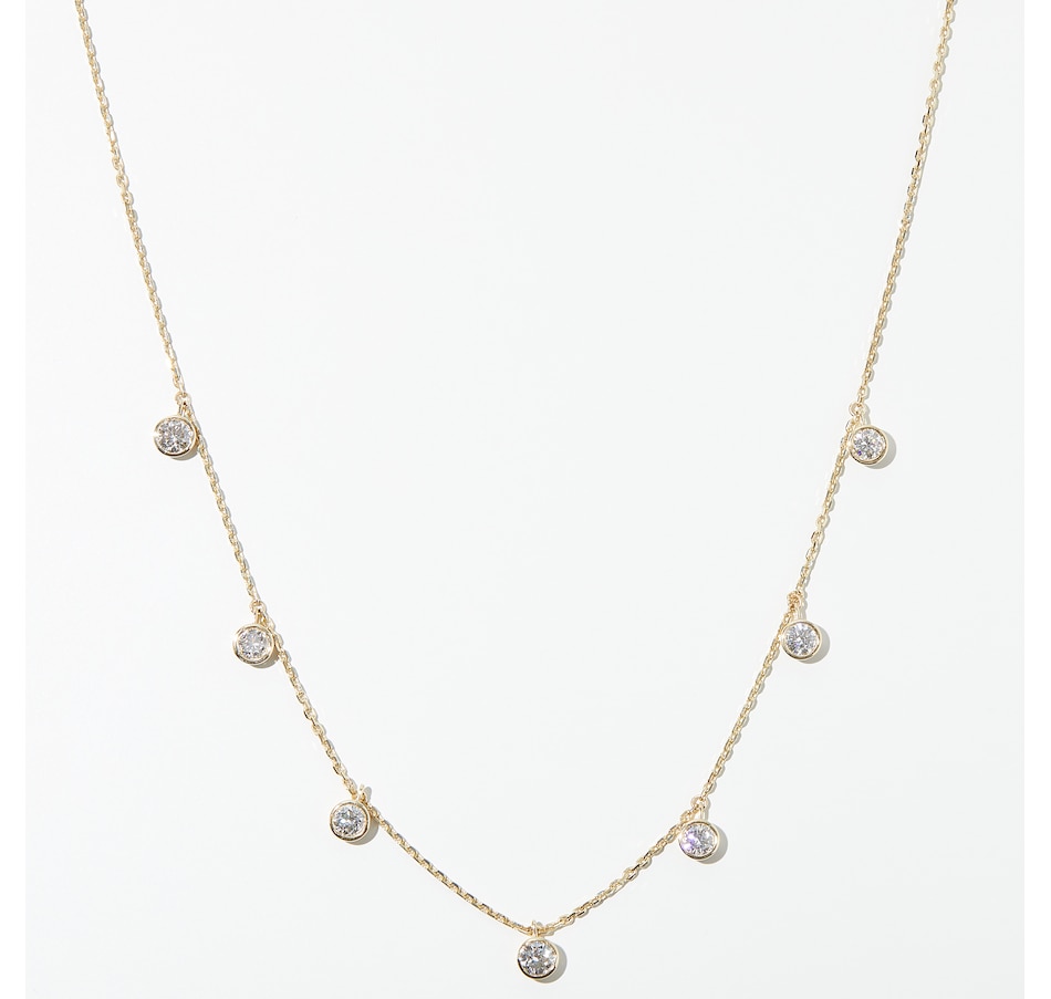 Image 231957_YG1P5.jpg, Product 231-957 / Price $2,299.99 - $3,599.99, EVERA Diamonds 14K Gold Round Shape Diamond Station Necklace from Evera Diamonds on TSC.ca's Jewellery department