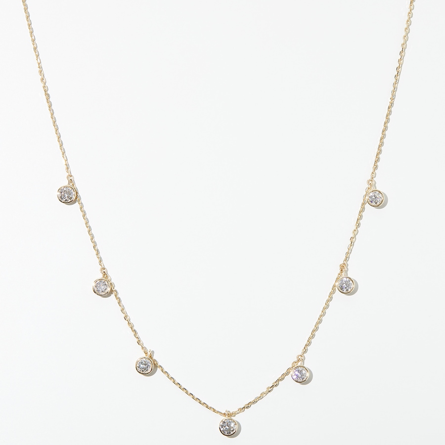 Image 231957_YG1P5.jpg, Product 231-957 / Price $1,699.99 - $3,399.99, EVERA Diamonds 14K Gold Round Shape Diamond Station Necklace from Evera Diamonds on TSC.ca's Jewellery department