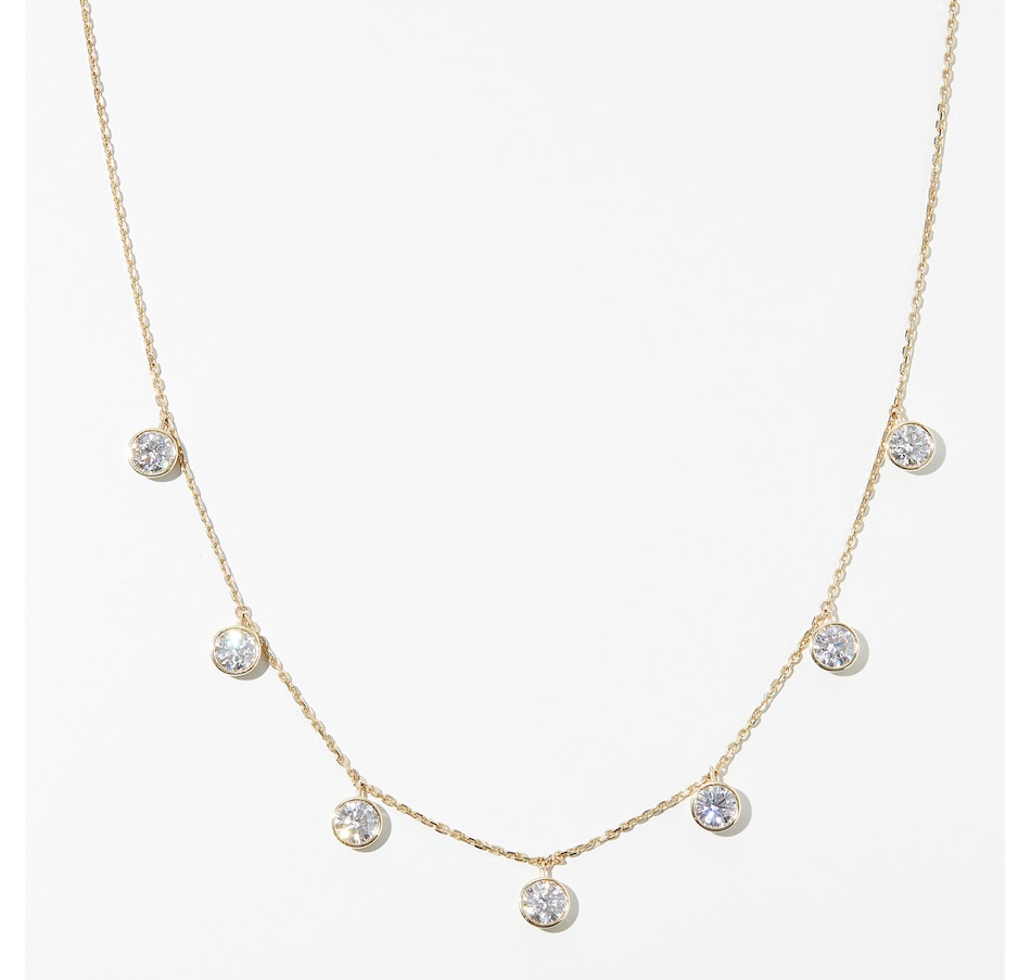 Image 231957_YG4CT.jpg, Product 231-957 / Price $2,299.99 - $3,599.99, EVERA Diamonds 14K Gold Round Shape Diamond Station Necklace from Evera Diamonds on TSC.ca's Jewellery department