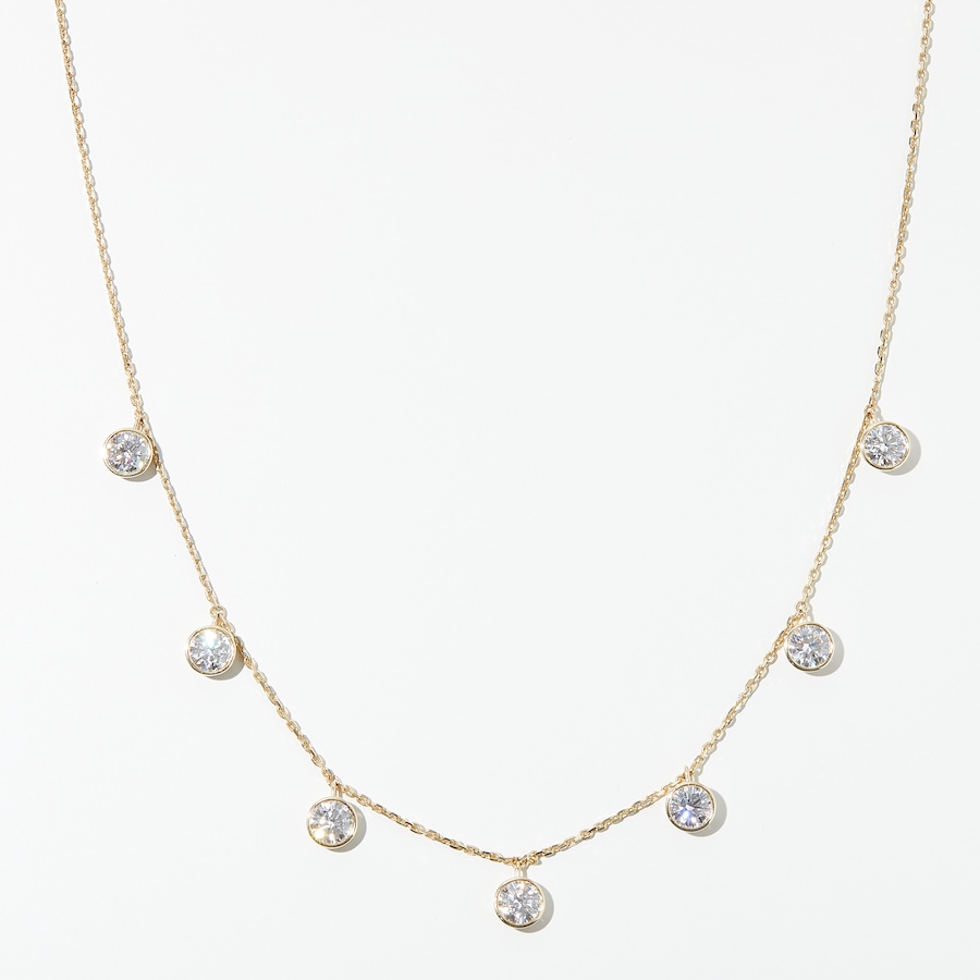 Image 231957_YG4CT.jpg, Product 231-957 / Price $1,699.99 - $3,399.99, EVERA Diamonds 14K Gold Round Shape Diamond Station Necklace from Evera Diamonds on TSC.ca's Jewellery department