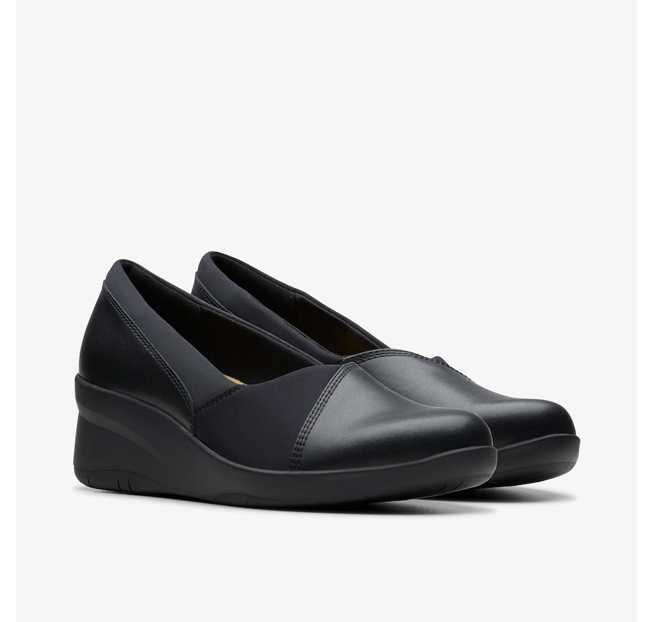 Image 232017_BLK.jpg, Product 232-017 / Price $44.33, Clarks Suttyn Walk Wedge from Clarks Footwear on TSC.ca's Shoes department