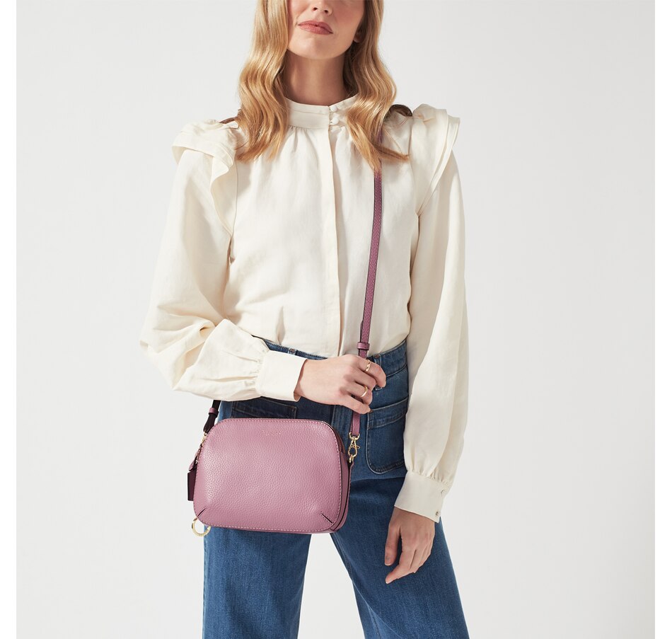 Medium Ziptop Crossbody In Chalk, Dukes Place